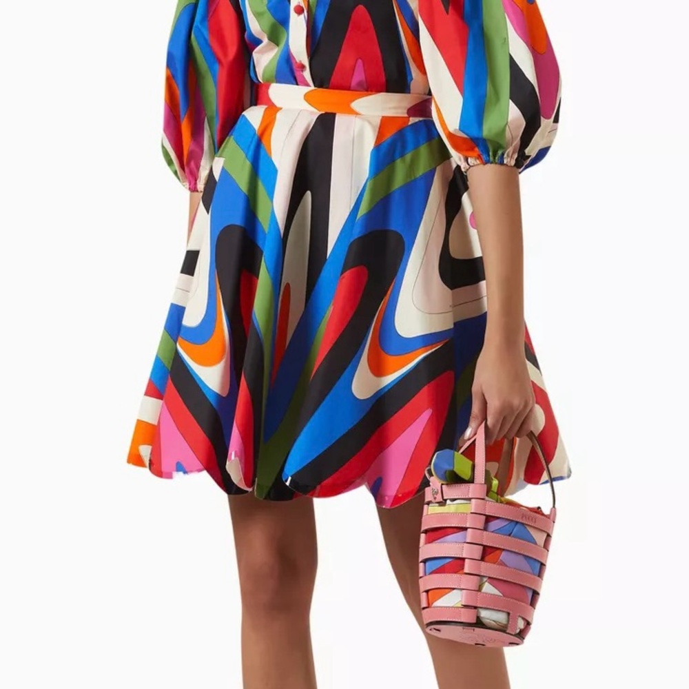 Pucci Printed Geometric Swirl Skirt